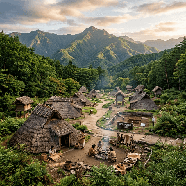 山梨県立考古博物館 のAI生成イメージイラスト