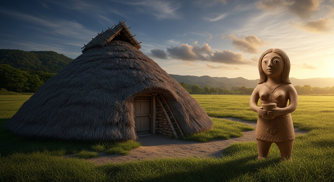 舟形町歴史民俗資料館 のAI生成イメージイラスト