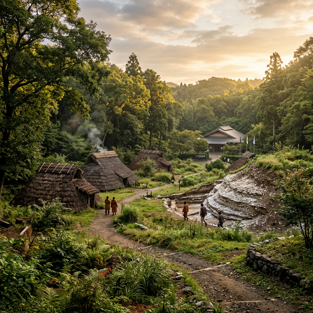 水子貝塚資料館 のAI生成イメージイラスト