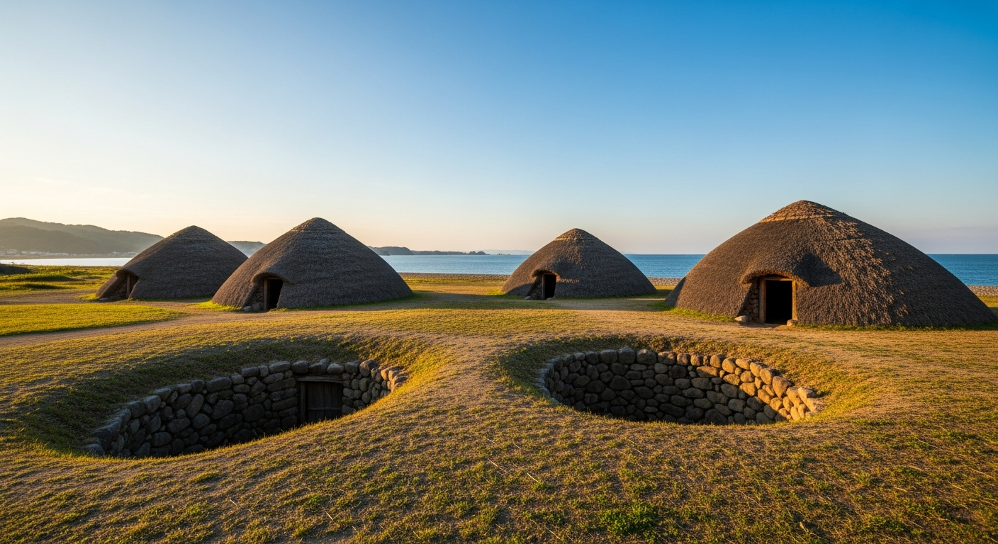 里浜貝塚 のAI生成イメージイラスト